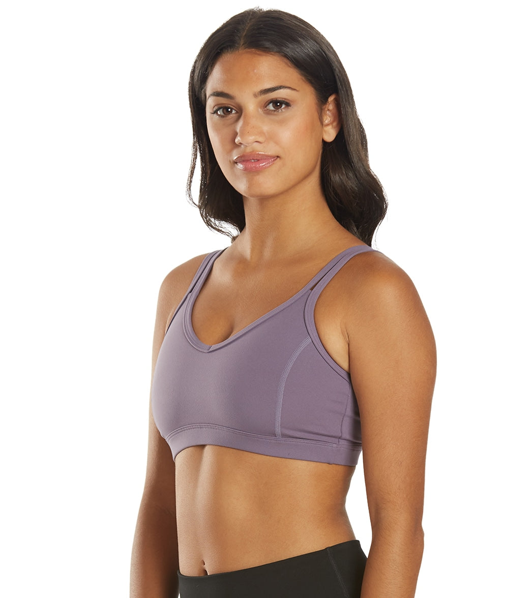 Strappy Yoga Sports Bra with a Fully Lined Design and Four-Way Stretch for a Soft Feel During Practice