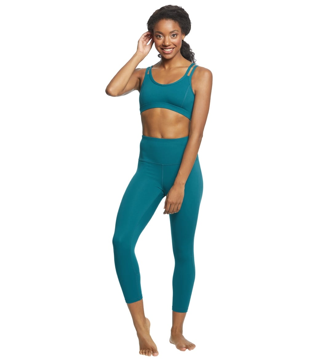 Strappy Yoga Sports Bra with a Fully Lined Design and Four-Way Stretch for a Soft Feel During Practice