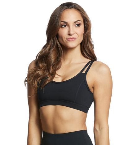 Strappy Yoga Sports Bra with a Fully Lined Design and Four-Way Stretch for a Soft Feel During Practice