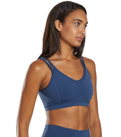 Strappy Yoga Sports Bra with a Fully Lined Design and Four-Way Stretch for a Soft Feel During Practice