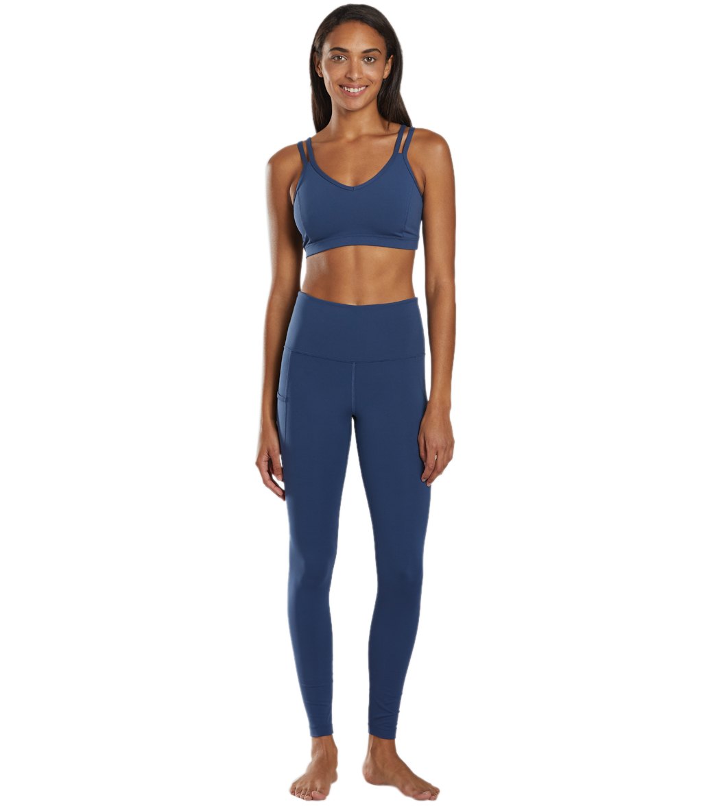 Strappy Yoga Sports Bra with a Fully Lined Design and Four-Way Stretch for a Soft Feel During Practice