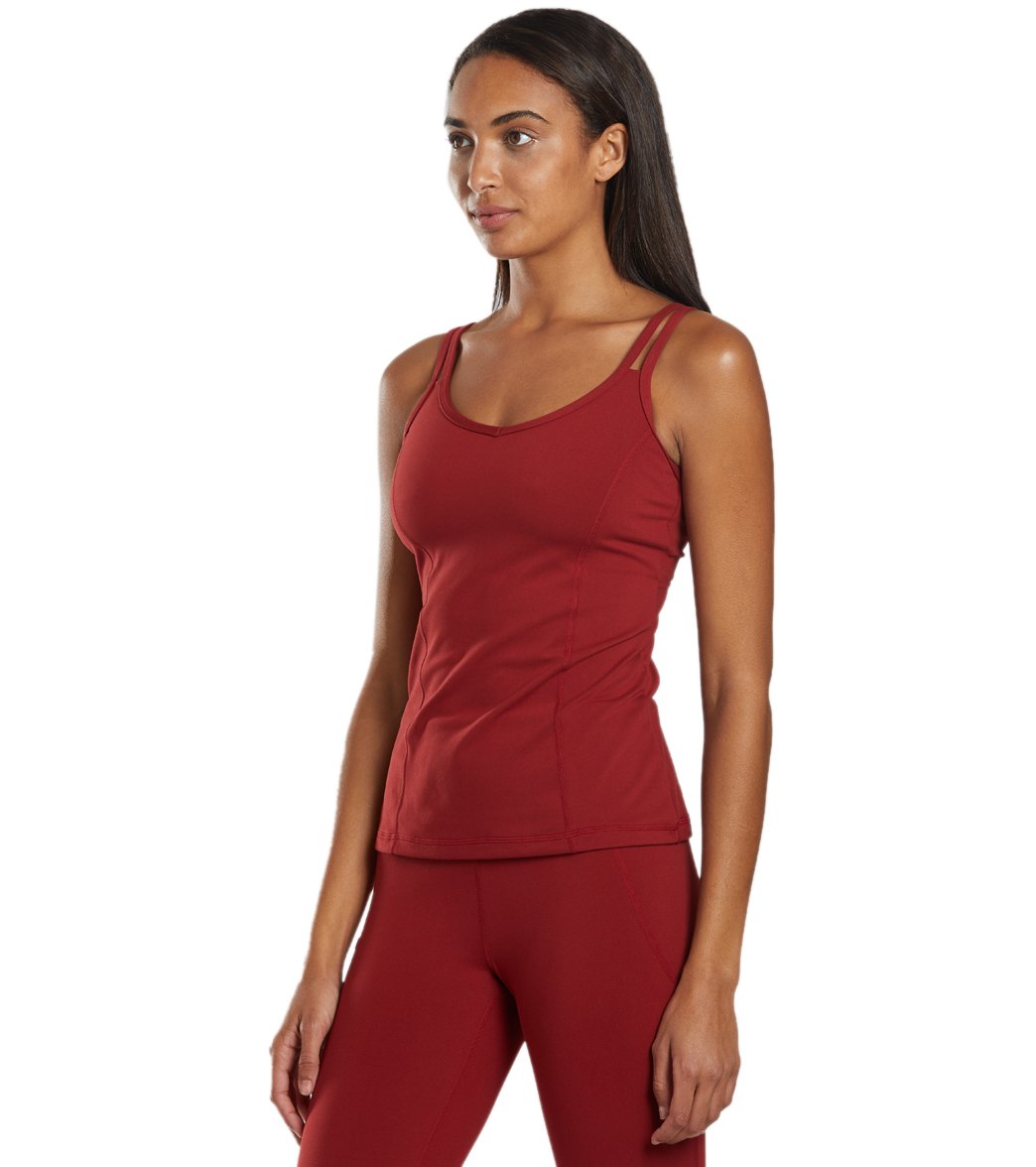 Yoga Tank Top with a Built-In Shelf Bra and Four-Way Stretch for a Close Fit During Practice