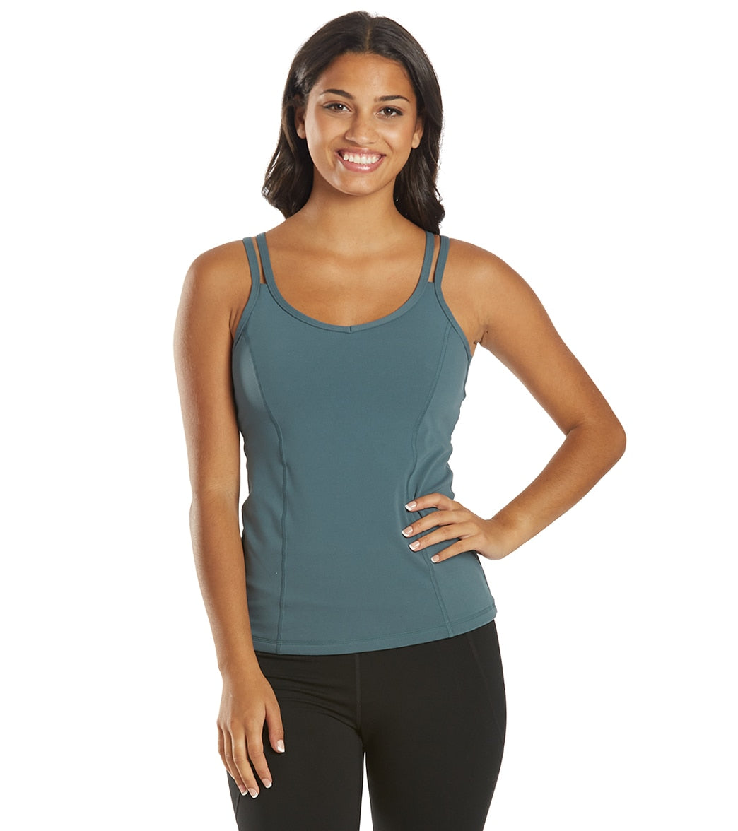 Yoga Tank Top with a Built-In Shelf Bra and Four-Way Stretch for a Close Fit During Practice