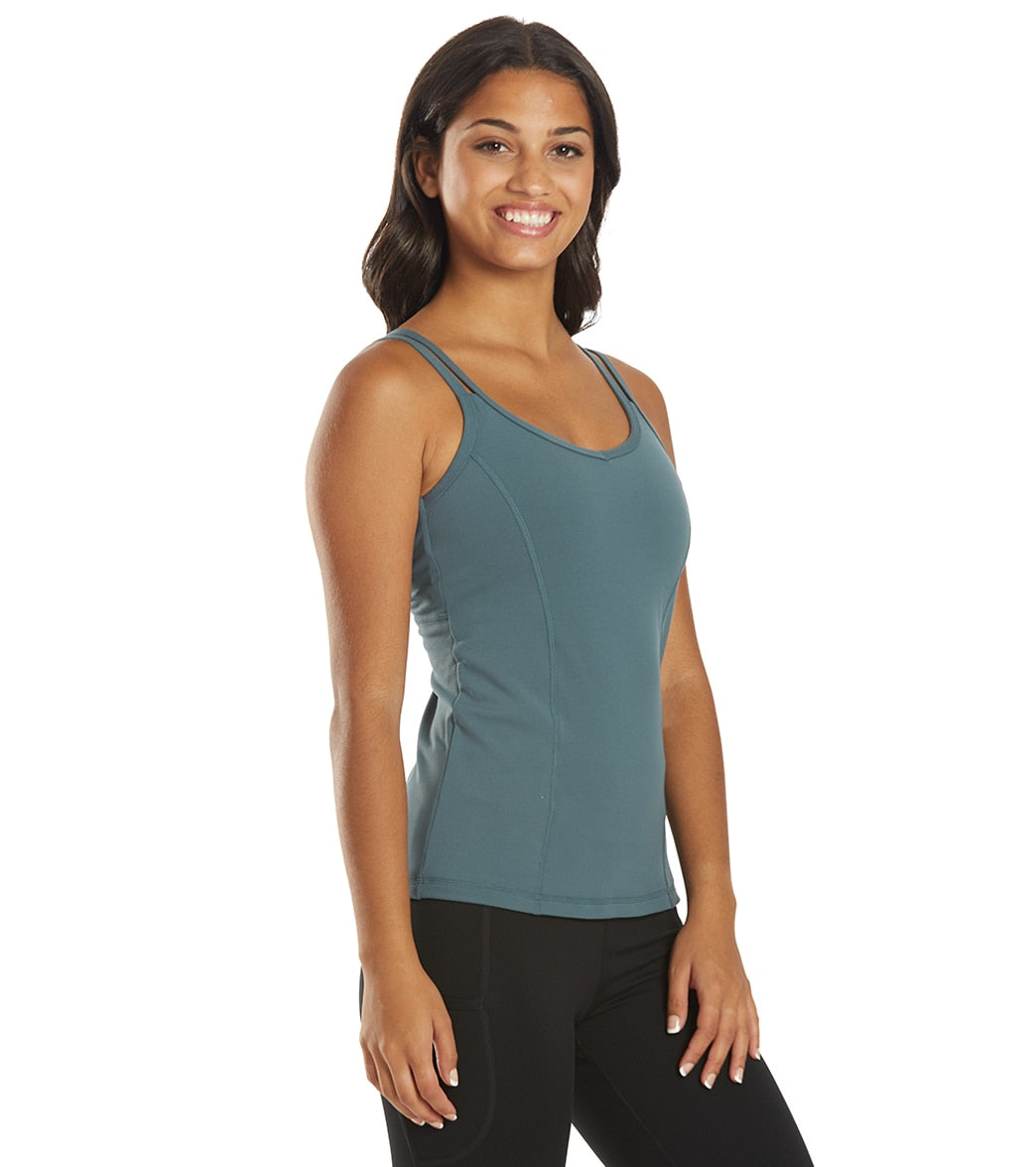 Yoga Tank Top with a Built-In Shelf Bra and Four-Way Stretch for a Close Fit During Practice