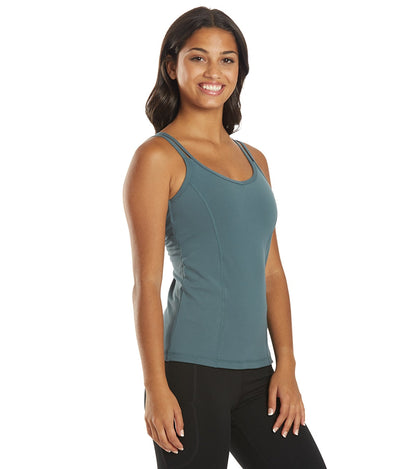 Yoga Tank Top with a Built-In Shelf Bra and Four-Way Stretch for a Close Fit During Practice
