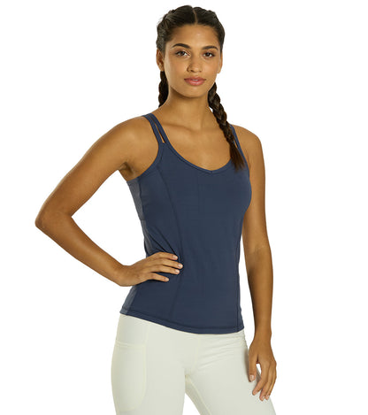 Yoga Tank Top with a Built-In Shelf Bra and Four-Way Stretch for a Close Fit During Practice