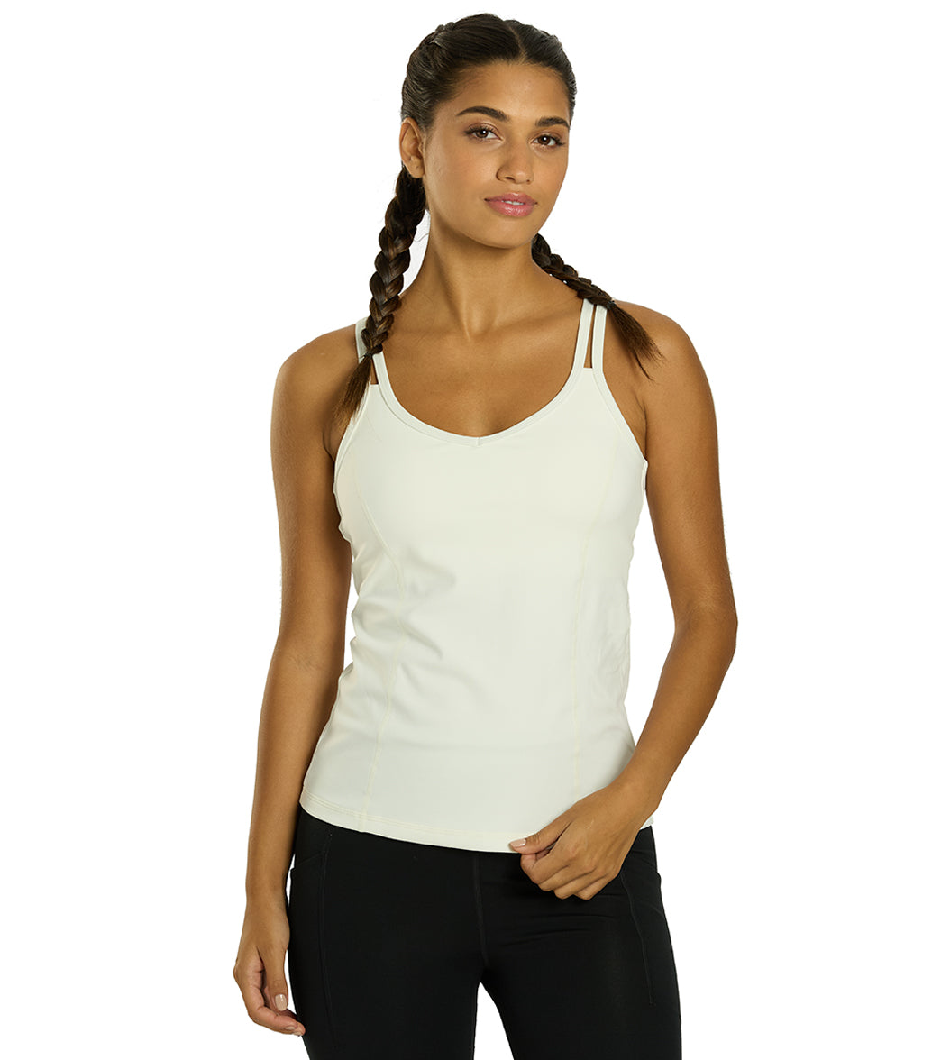 Yoga Tank Top with a Built-In Shelf Bra and Four-Way Stretch for a Close Fit During Practice