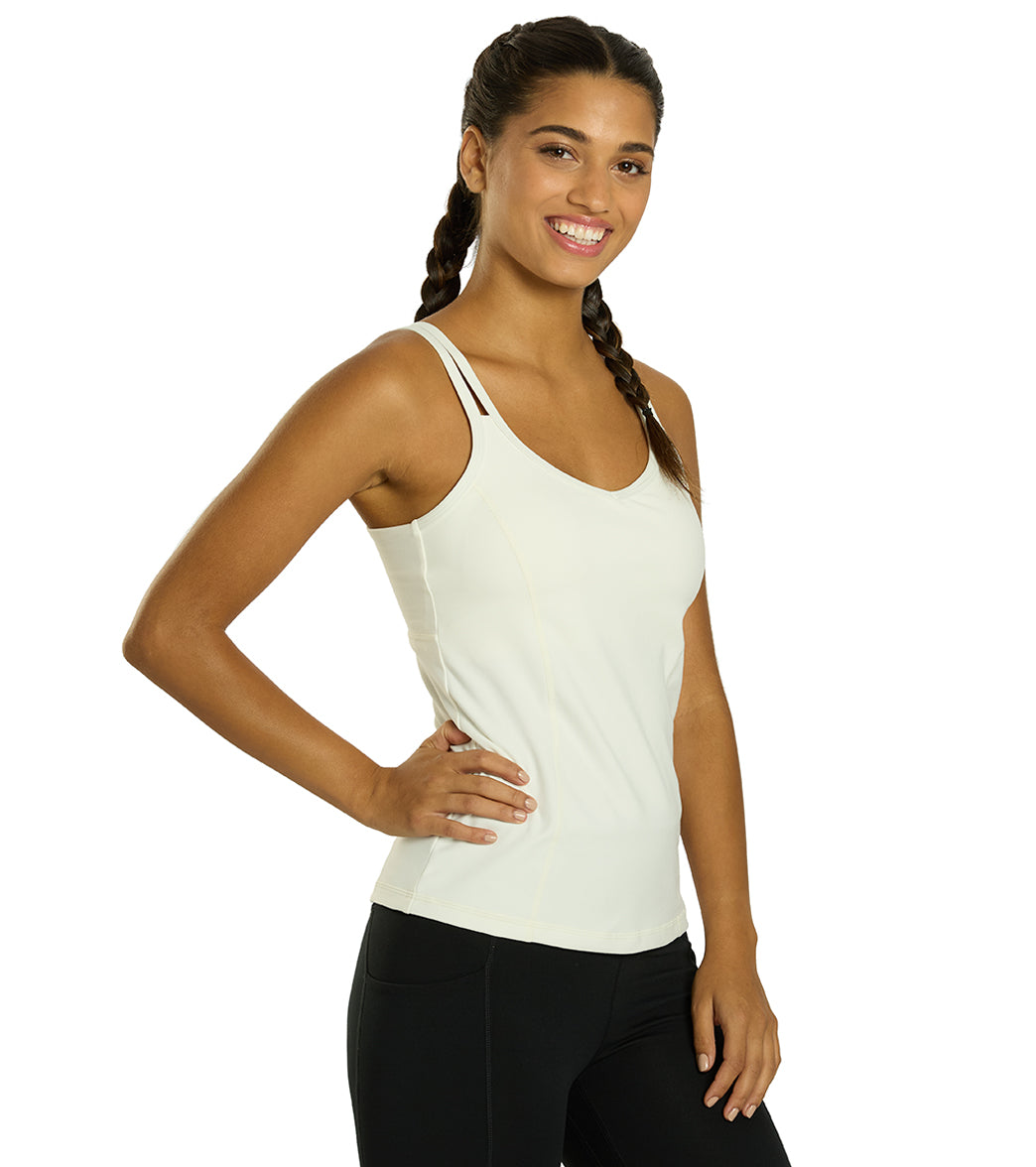 Yoga Tank Top with a Built-In Shelf Bra and Four-Way Stretch for a Close Fit During Practice