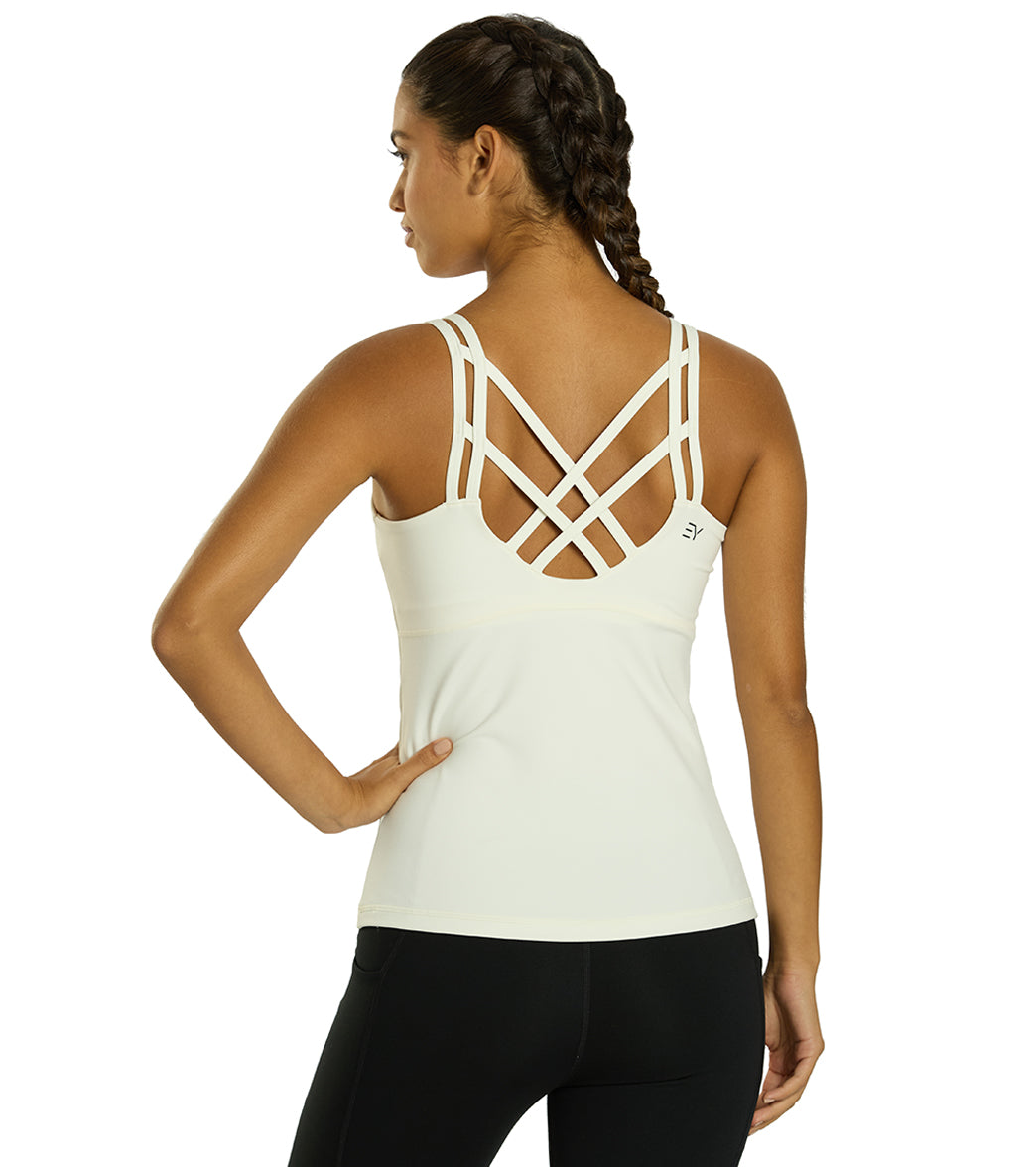 Yoga Tank Top with a Built-In Shelf Bra and Four-Way Stretch for a Close Fit During Practice