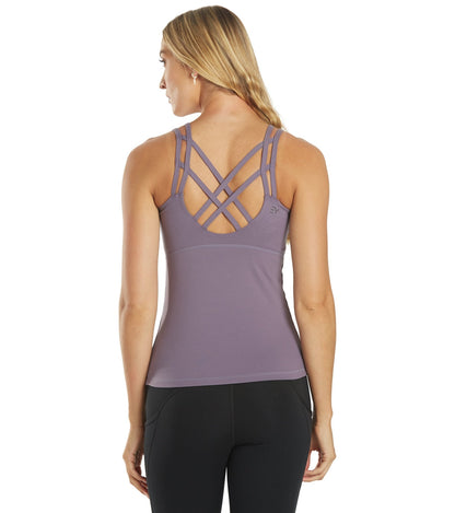 Yoga Tank Top with a Built-In Shelf Bra and Four-Way Stretch for a Close Fit During Practice