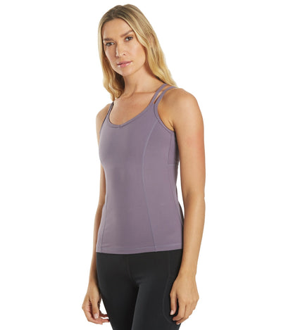 Yoga Tank Top with a Built-In Shelf Bra and Four-Way Stretch for a Close Fit During Practice