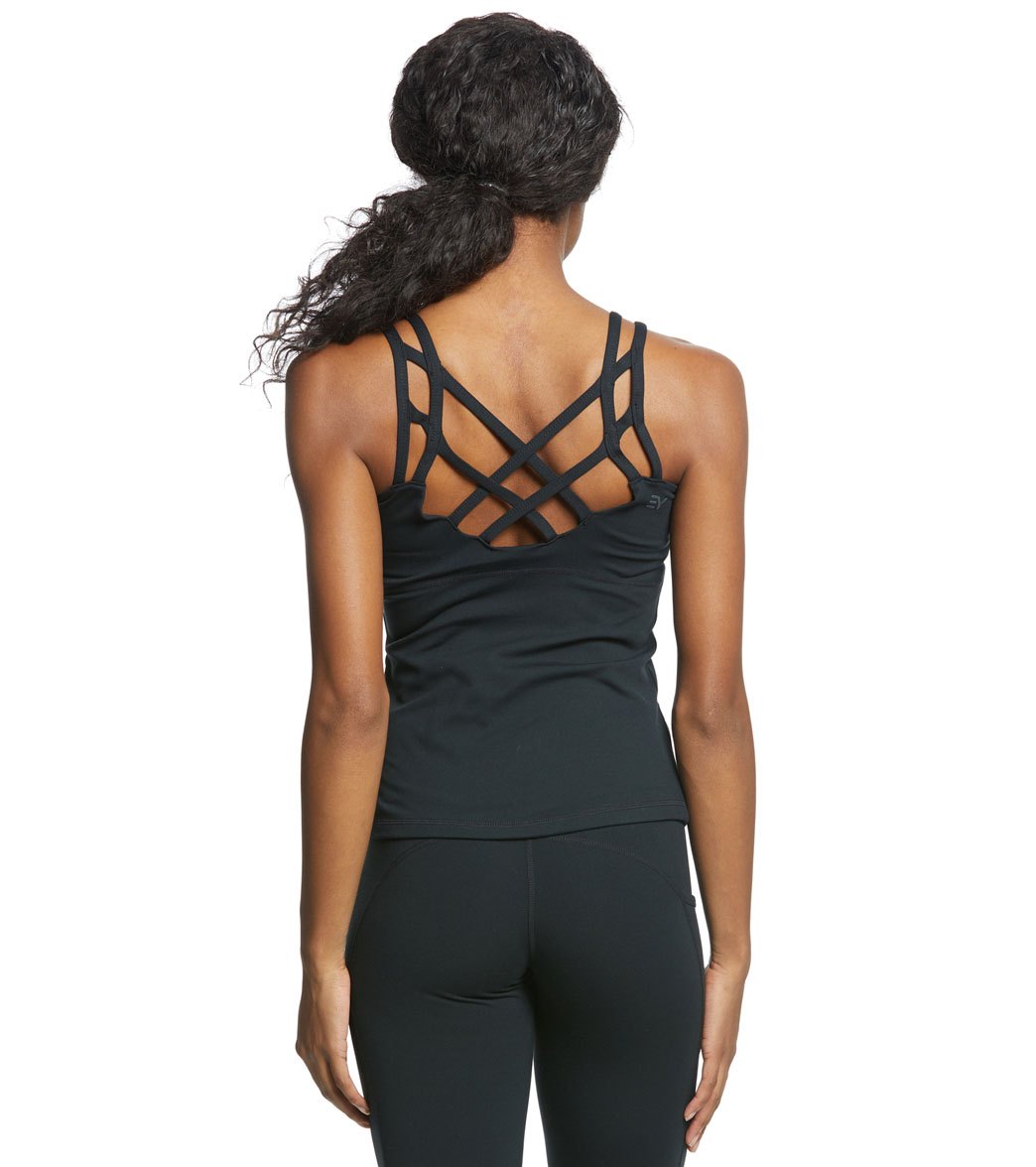 Yoga Tank Top with a Built-In Shelf Bra and Four-Way Stretch for a Close Fit During Practice