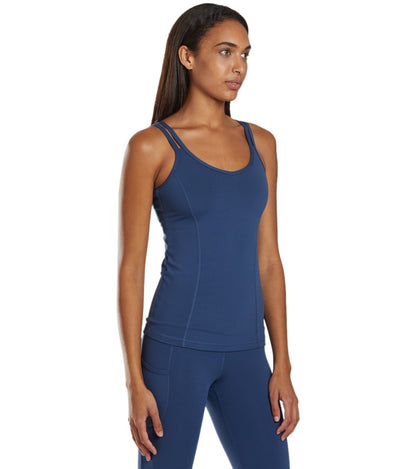 Yoga Tank Top with a Built-In Shelf Bra and Four-Way Stretch for a Close Fit During Practice