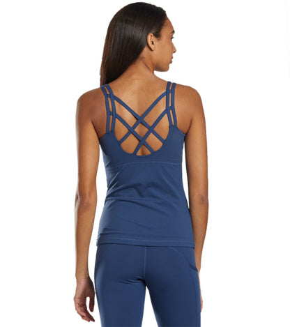 Yoga Tank Top with a Built-In Shelf Bra and Four-Way Stretch for a Close Fit During Practice