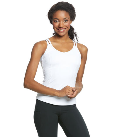 Yoga Tank Top with a Built-In Shelf Bra and Four-Way Stretch for a Close Fit During Practice