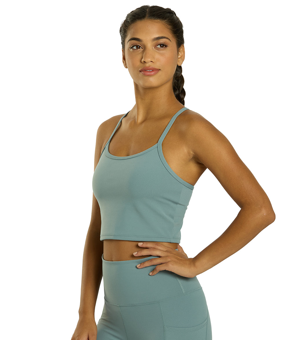 Women's recycled stretch crop tank, original gallery image 6
