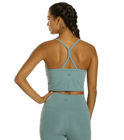 Women's recycled stretch crop tank, original gallery image 2