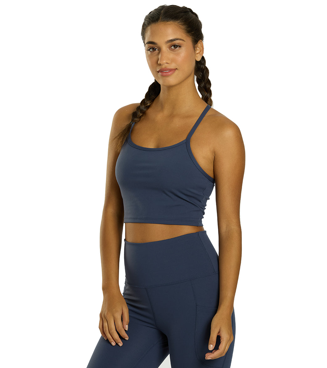 Women's recycled stretch crop tank, original gallery image 18