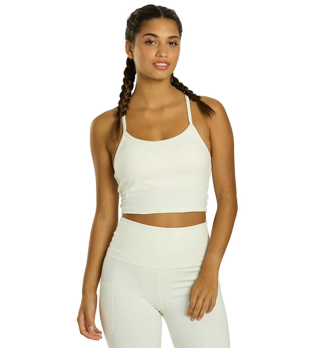 Women's recycled stretch crop tank, original gallery image 10