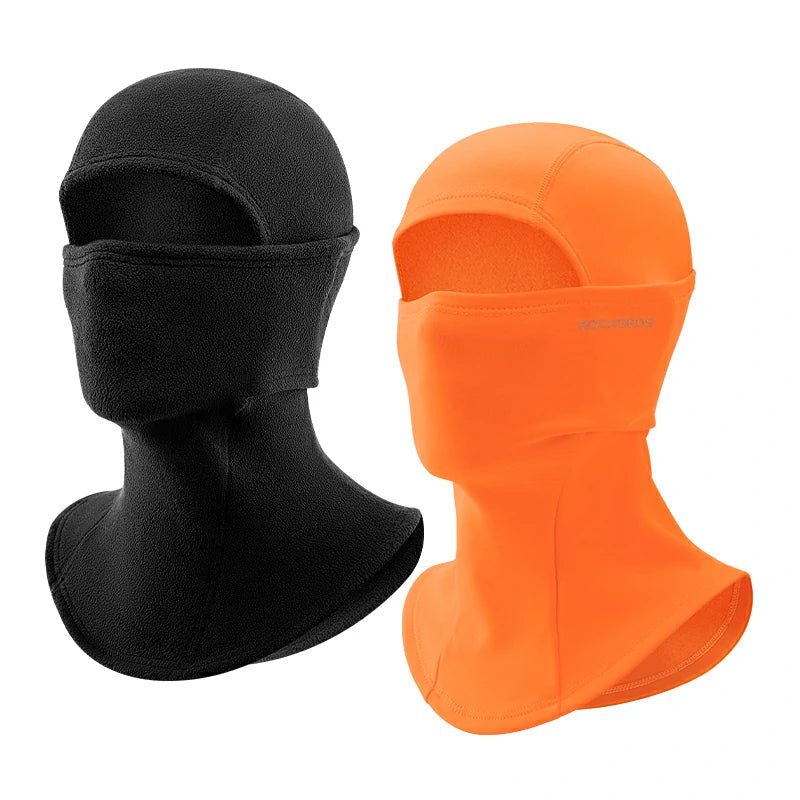 Balaclava Mask Orange / Thick-fleece-Black2 option