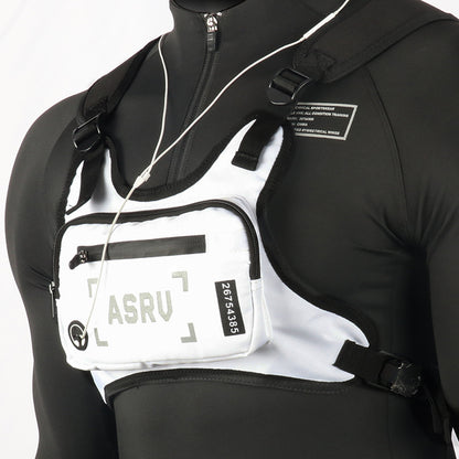 Lightweight Running Chest Bag for Men – Reflective Adjustable Vest Strap, Waterproof, Cycling Hiking Skiing Sports Pack