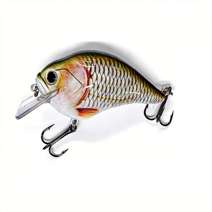 Crankbait Fishing Lures 5-Pack – 2.95inch 15.5g Deep Diving Fat Body Wobbler, Slow Sinking Hard Bait for Bass, Trout & Walleye in Freshwater & Saltwater