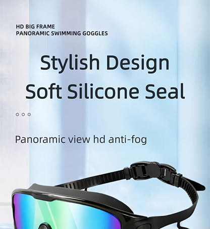 Anti-Fog Swimming Goggles Set – UV Protection, Earplugs & Nose Clip
