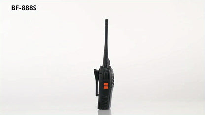 Baofeng BF-888S Walkie Talkies 16 Channel UHF Long Range Two Way Radio Rechargeable with Earphones for Camping Hiking Hunting Outdoor