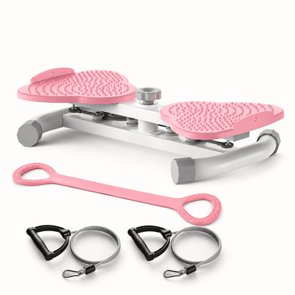 Waist Twisting Board Ab Twister for Home Gym – Noiseless 360° Twist Exercise Machine with Digital Display, Figure-8 Resistance Band & 360 LBS Capacity – Track Time, Reps & Calories