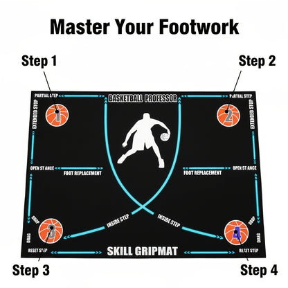 Basketball Footwork Training Mat, Anti-Slip & Step Guidance