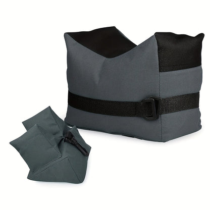 Shooting Rest Sandbag Bags Front & Rear Support Stand Holders for Rifle Gun Shotgun Bench Rest Target Sports Hunting Photography Unfilled Tactical Shooting Bag Set