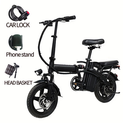 Foldable Electric Bicycle 14" – 48V 20MPH Commuter E-Bike