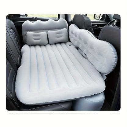 Car Inflatable Mattress SUV Back Seat Sleeping Pad Foldable Portable Travel Air Bed with Electric Pump Storage Bag Repair Kit for Camping Road Trip Outdoor Adventure Fits SUV Sedan MPV