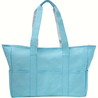 Women Beach Bag Dry Wet Separated Pocket Sandproof Swim Pool Bag Utility Travel Tote for Beach Pool Swimming Daily Use Multiple Colors
