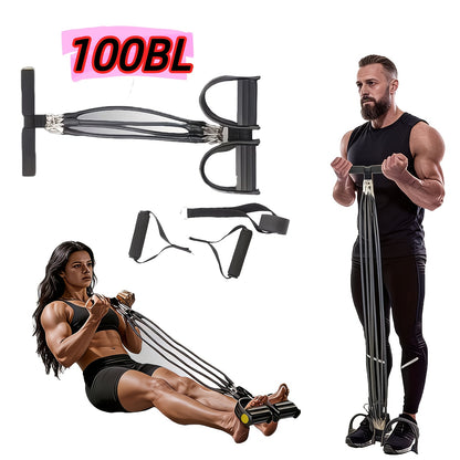 Foot Resistance Band System Multi-Level – Adjustable Tension with Handles for Full Body Workouts, Legs, Arms & Core Training, Home Gym Fitness Equipment for Men & Women