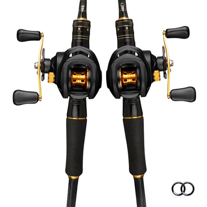 Carbon Fiber Fly Fishing Rod and Reel Combo Set 165cm Aluminum Alloy Reel EVA Grip Left Right Hand Fly Fishing Kit Black Gold Beginner Outdoor Fishing Gift