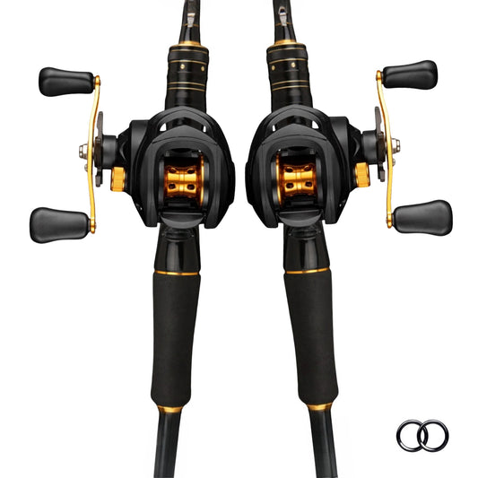 Carbon Fiber Fly Fishing Rod and Reel Combo Set 165cm Aluminum Alloy Reel EVA Grip Left Right Hand Fly Fishing Kit Black Gold Beginner Outdoor Fishing Gift