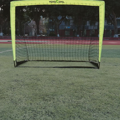 Portable Soccer Goals Set of 2 with Nets 4'x3' Backyard Indoor Outdoor Soccer Goal Kit with 2 Soccer Balls Pump and Carrying Bag for Kids Adults Training Practice