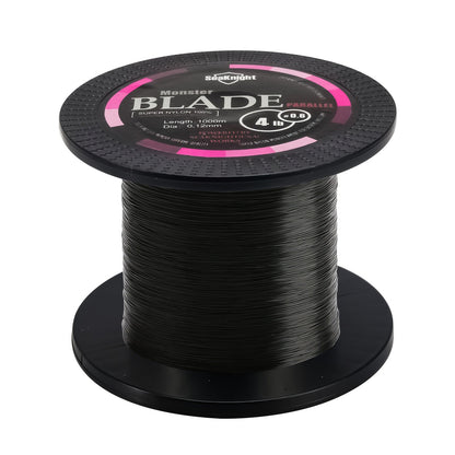 Monofilament Fishing Line 1000M / 1093Yds – Nylon Mono Line for Freshwater & Saltwater, 2-35LB, Black & White