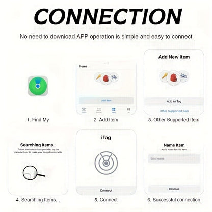 Bluetooth Item Tracker Smart GPS Finder 1/2/4 Pack - 1.43" Mini Wireless Tracker, High Decibel Alarm, App Control for Keys, Wallet, Luggage, Bags & Cars
