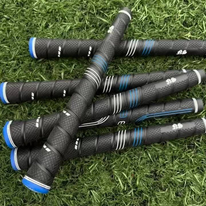 Oversized Golf Grips 10-Pack | Jumbo Blue Soft Rubber Anti-Slip Golf Club Grips for Iron & Wood Clubs – Ergonomic Precision Control Design for All Skill Levels with Custom Texture & Enhanced Durability