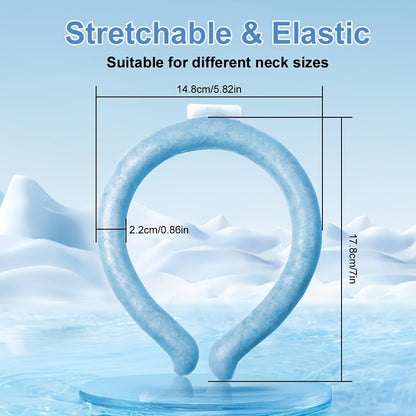 Cooling Neck Ring 3-Pack – Wearable Ice Gel Tube Wrap for Hot Weather, Outdoor Sports, Heat Relief & Hot Flashes, Freezes at 28°C, Hands-Free Summer Cooling for Men & Women
