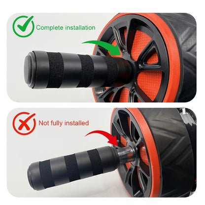 Ab Wheel Roller with Knee Pad – Core Strength & Balance Training, Abdominal Crunch Machine for Home Gym, Arm & Abs Muscle Toning, Stainless Steel & PP Options