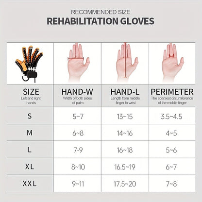 Hand Rehabilitation Glove Pneumatic Finger Trainer Left Right M L XL