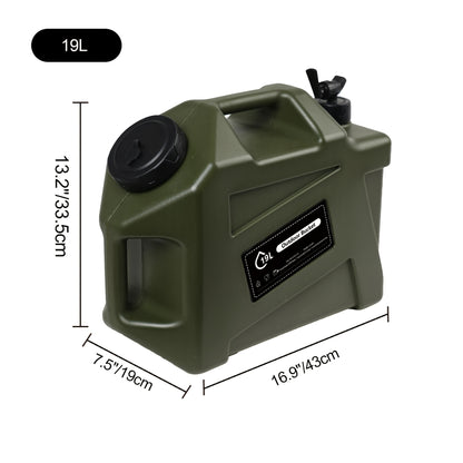 Water Storage Container with Spigot 2 Handles BPA Free PVC Collapsible Water Jug for Camping Outdoor RV Hiking Emergency Survival Portable Water Tank 3.2Gal 5Gal 2.6Gal Multi-Color Options