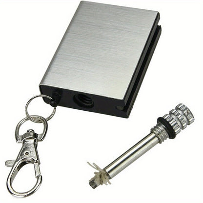 Waterproof Metal Match Fire Starter 10-Pack – Permanent Flint Tinder Key Pendant, Stainless Steel Emergency Survival Lighter for Camping, Hiking & Outdoor Survival Gear