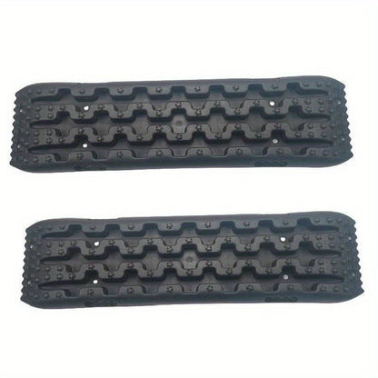 Vehicle Recovery Traction Boards 2-Pack – Heavy-Duty Anti-Slip Off-Road Escape Boards for Snow, Mud & Sand, Reinforced PP Material, 10-Ton Load Capacity, Emergency Self-Rescue for 4WD & SUV