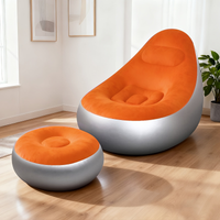 Orange(Sofa+ Footstool)