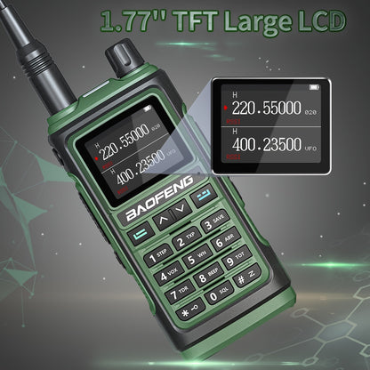 Ham Radio Walkie Talkie Tri-Band, BAOFENG UV-17R Long Range Two Way Radio 999CH VOX USB-C, VHF UHF Dual Band, CHIRP Compatible, Wireless Frequency Copy, Earpiece & Flashlight Included