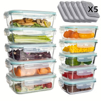 Large size 16pcs green (8 lids + 8 containers) large size